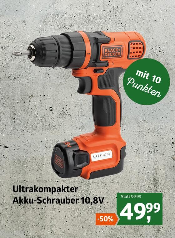 Ultrakompakter Akkuschraiber 10.8V